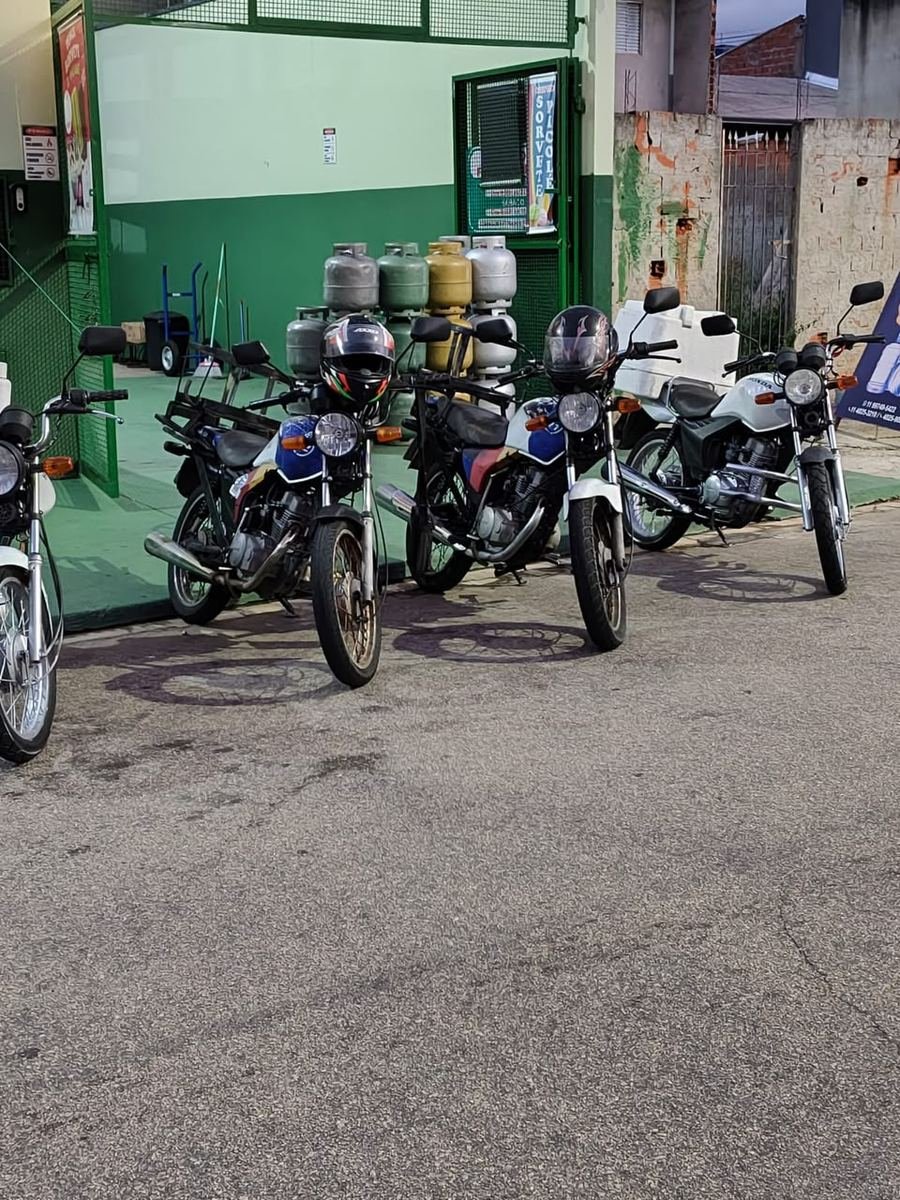 Motos utilizadas para realizar as entregas